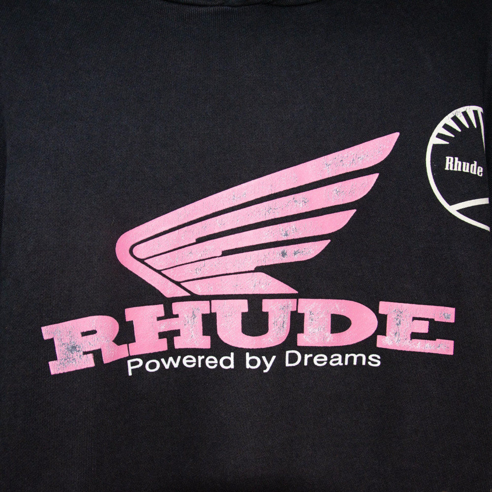 Rhude Rhonda 2 Decal Customized Hoodie (Black)